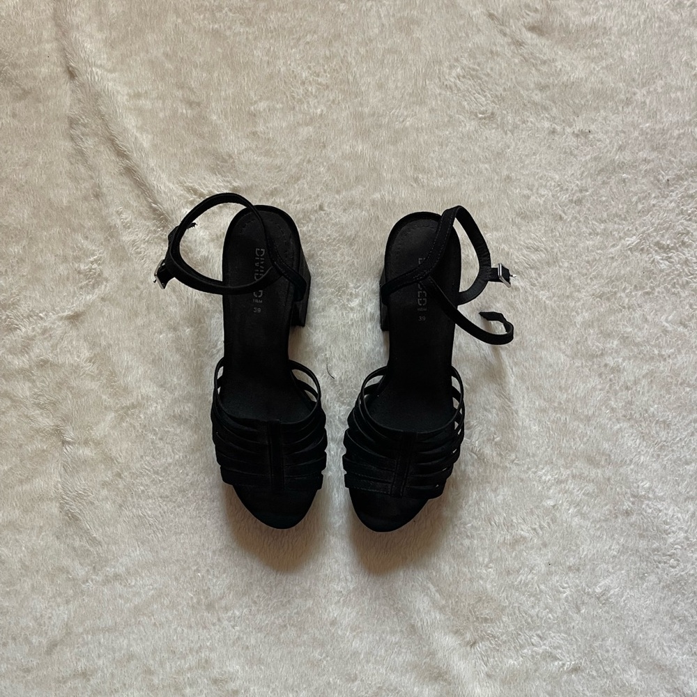 strapped platform sandals